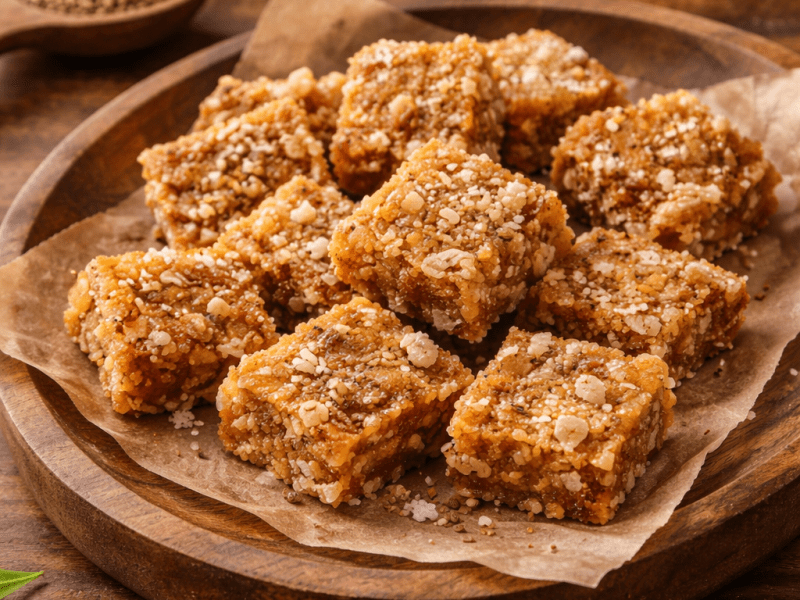Ajwain Gudh Chikki Recipe for Postpartum&nbsp;Mothers